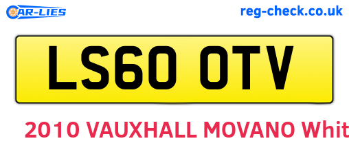 LS60OTV are the vehicle registration plates.