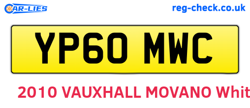 YP60MWC are the vehicle registration plates.