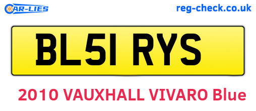 BL51RYS are the vehicle registration plates.