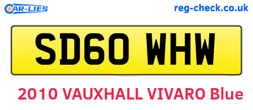 SD60WHW are the vehicle registration plates.