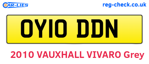 OY10DDN are the vehicle registration plates.
