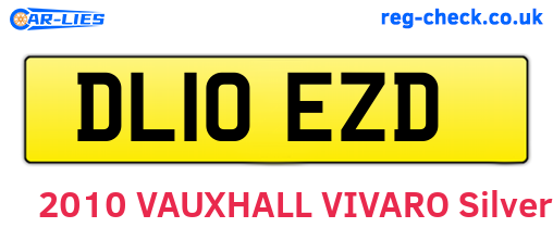 DL10EZD are the vehicle registration plates.