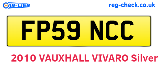 FP59NCC are the vehicle registration plates.