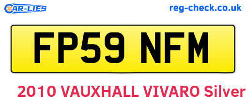 FP59NFM are the vehicle registration plates.