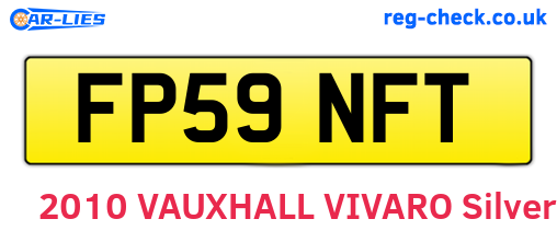 FP59NFT are the vehicle registration plates.