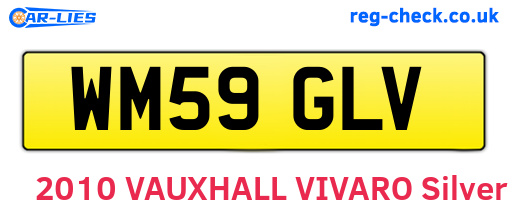 WM59GLV are the vehicle registration plates.
