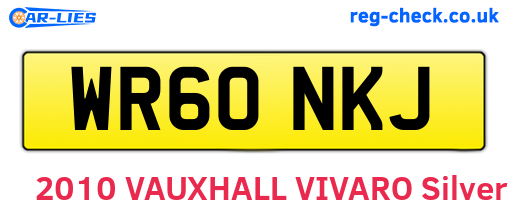 WR60NKJ are the vehicle registration plates.