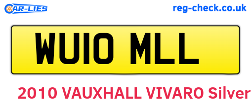 WU10MLL are the vehicle registration plates.