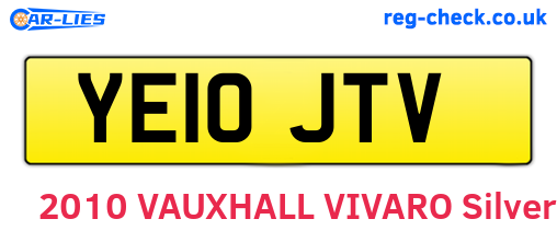 YE10JTV are the vehicle registration plates.