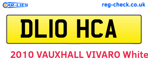 DL10HCA are the vehicle registration plates.