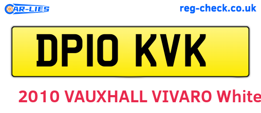 DP10KVK are the vehicle registration plates.