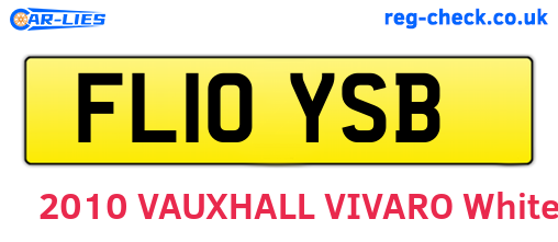 FL10YSB are the vehicle registration plates.