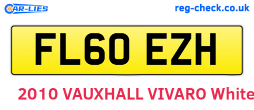 FL60EZH are the vehicle registration plates.