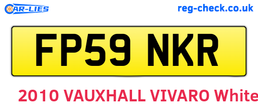 FP59NKR are the vehicle registration plates.