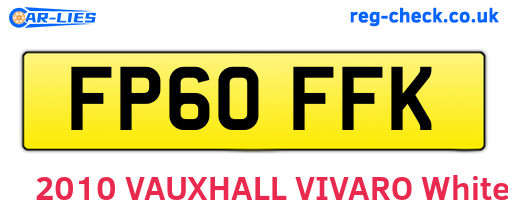 FP60FFK are the vehicle registration plates.