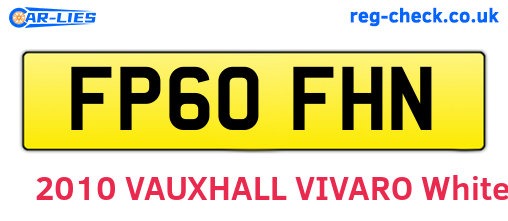 FP60FHN are the vehicle registration plates.