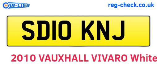 SD10KNJ are the vehicle registration plates.