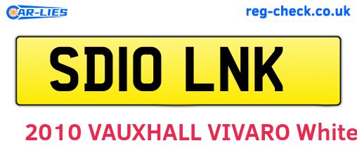 SD10LNK are the vehicle registration plates.