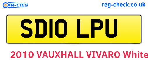 SD10LPU are the vehicle registration plates.