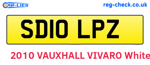 SD10LPZ are the vehicle registration plates.