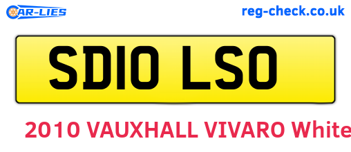 SD10LSO are the vehicle registration plates.