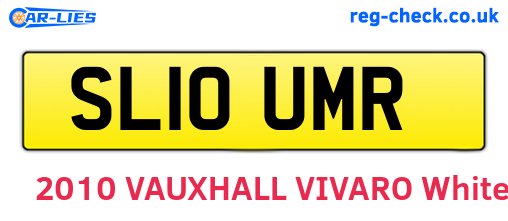 SL10UMR are the vehicle registration plates.