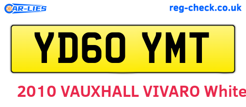 YD60YMT are the vehicle registration plates.