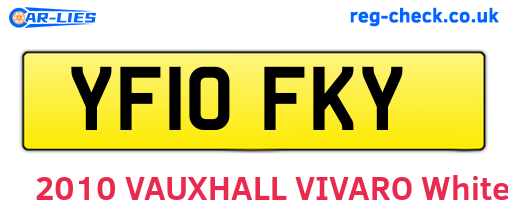 YF10FKY are the vehicle registration plates.