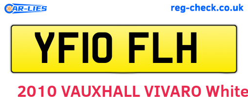 YF10FLH are the vehicle registration plates.