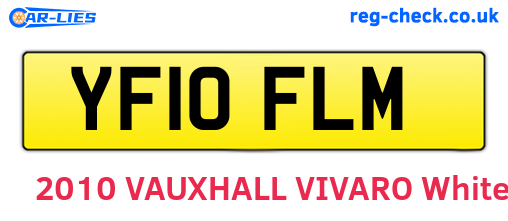 YF10FLM are the vehicle registration plates.