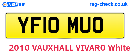 YF10MUO are the vehicle registration plates.