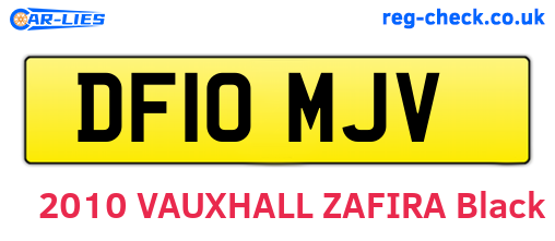 DF10MJV are the vehicle registration plates.