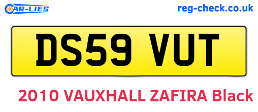 DS59VUT are the vehicle registration plates.