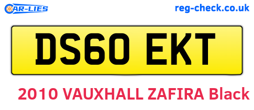 DS60EKT are the vehicle registration plates.
