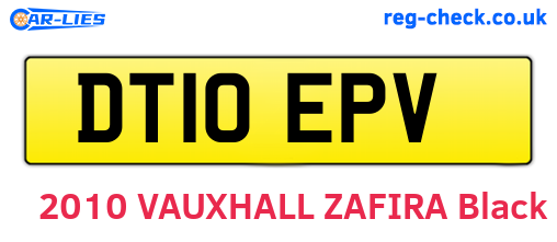 DT10EPV are the vehicle registration plates.