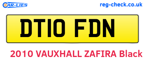 DT10FDN are the vehicle registration plates.