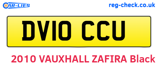 DV10CCU are the vehicle registration plates.