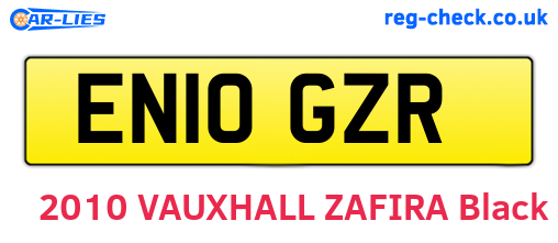 EN10GZR are the vehicle registration plates.