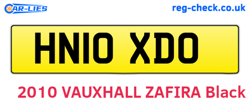 HN10XDO are the vehicle registration plates.