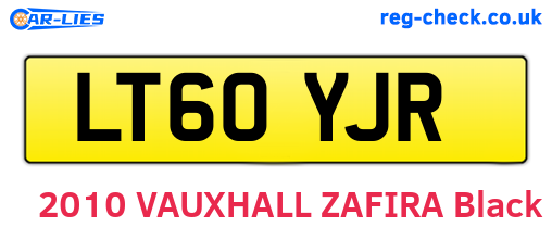 LT60YJR are the vehicle registration plates.