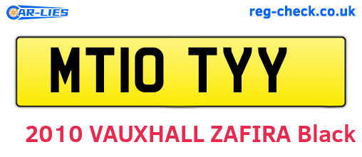 MT10TYY are the vehicle registration plates.