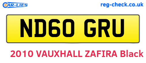 ND60GRU are the vehicle registration plates.
