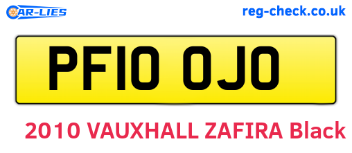 PF10OJO are the vehicle registration plates.