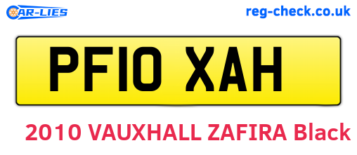 PF10XAH are the vehicle registration plates.