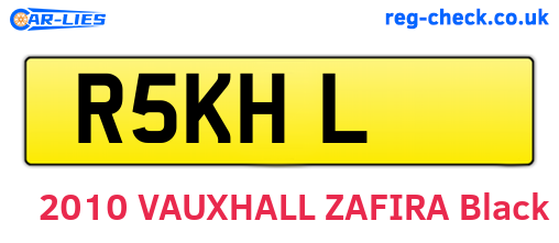 R5KHL are the vehicle registration plates.