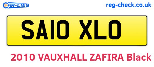 SA10XLO are the vehicle registration plates.