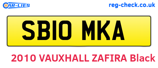 SB10MKA are the vehicle registration plates.