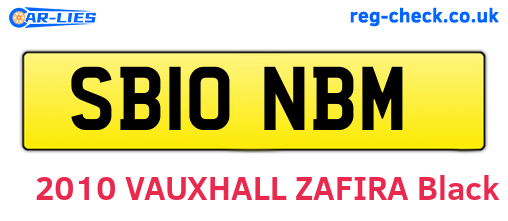 SB10NBM are the vehicle registration plates.