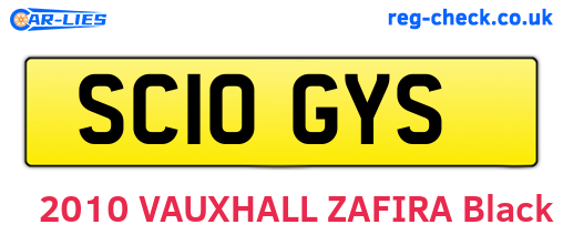 SC10GYS are the vehicle registration plates.