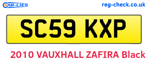 SC59KXP are the vehicle registration plates.